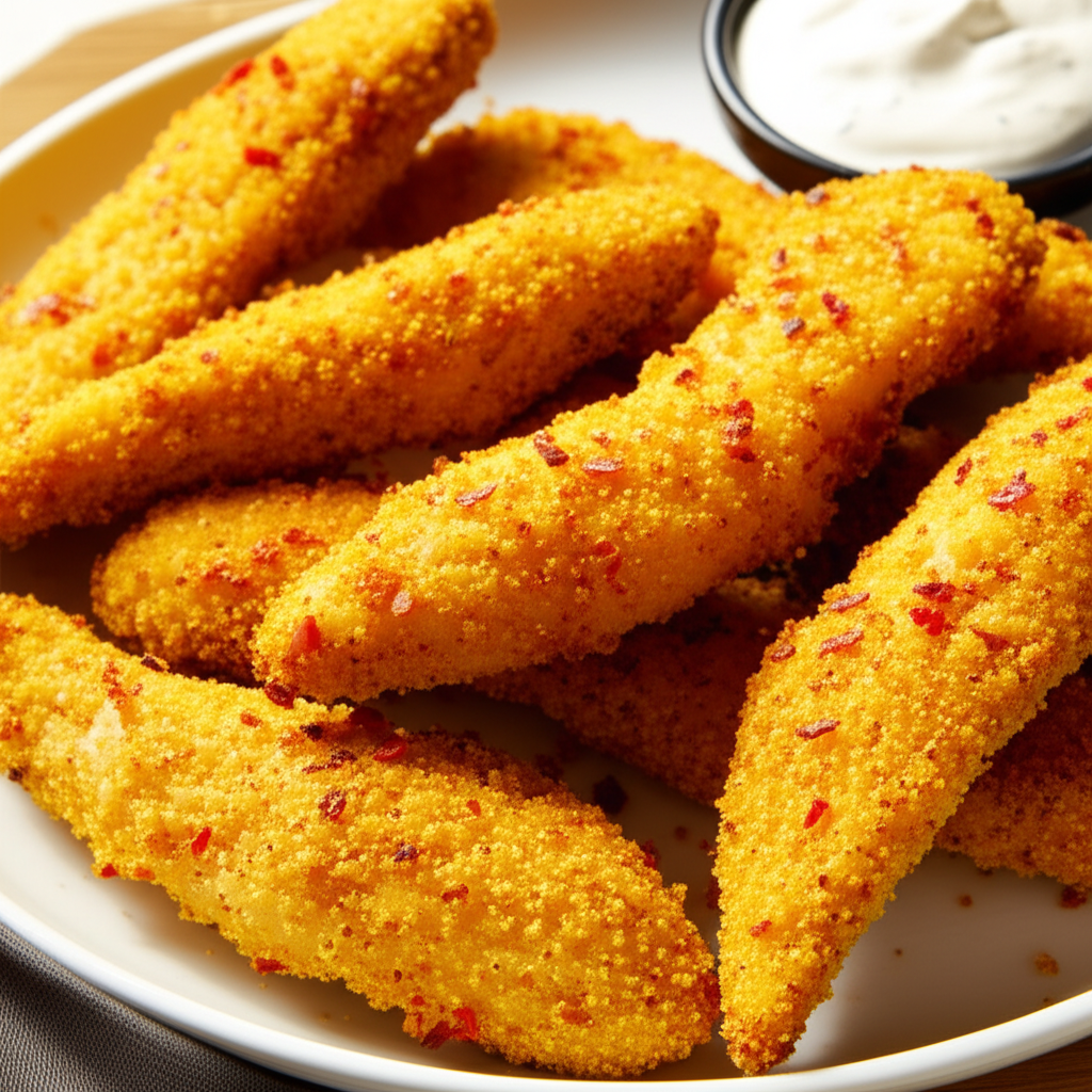 Baked Fiery Chicken Strips image