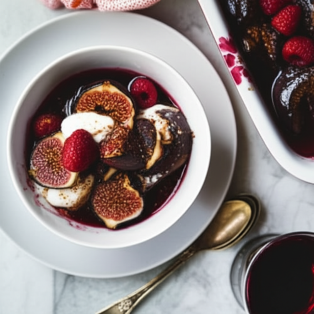 Baked Figs In Port image