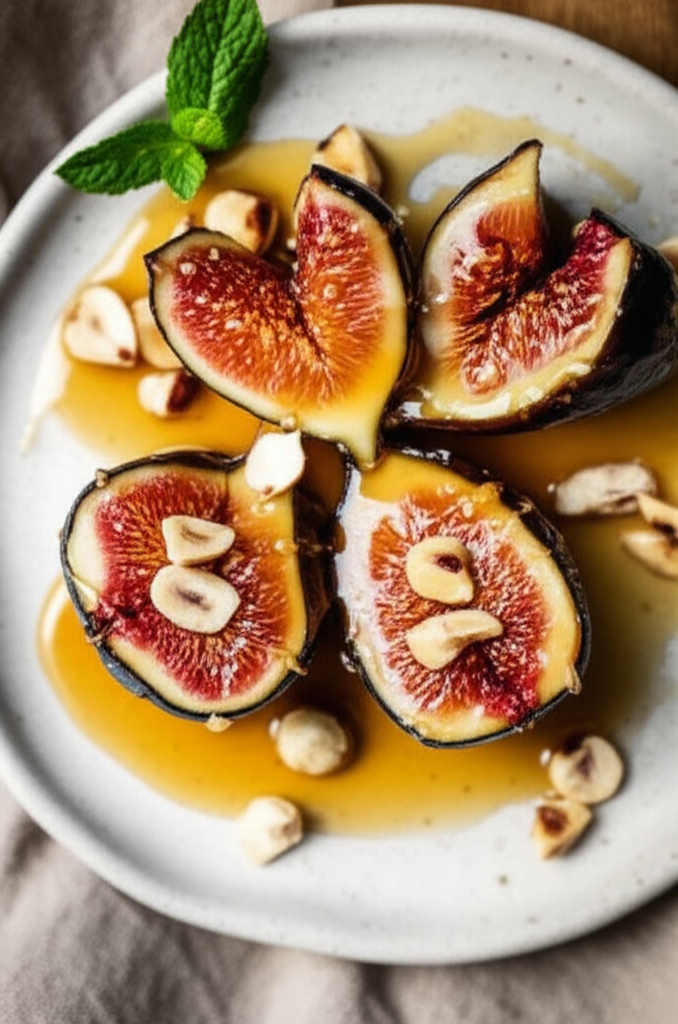 Baked Figs With Honey And Whiskey Sauce image