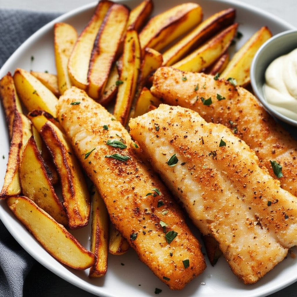 Baked Fish Chips image