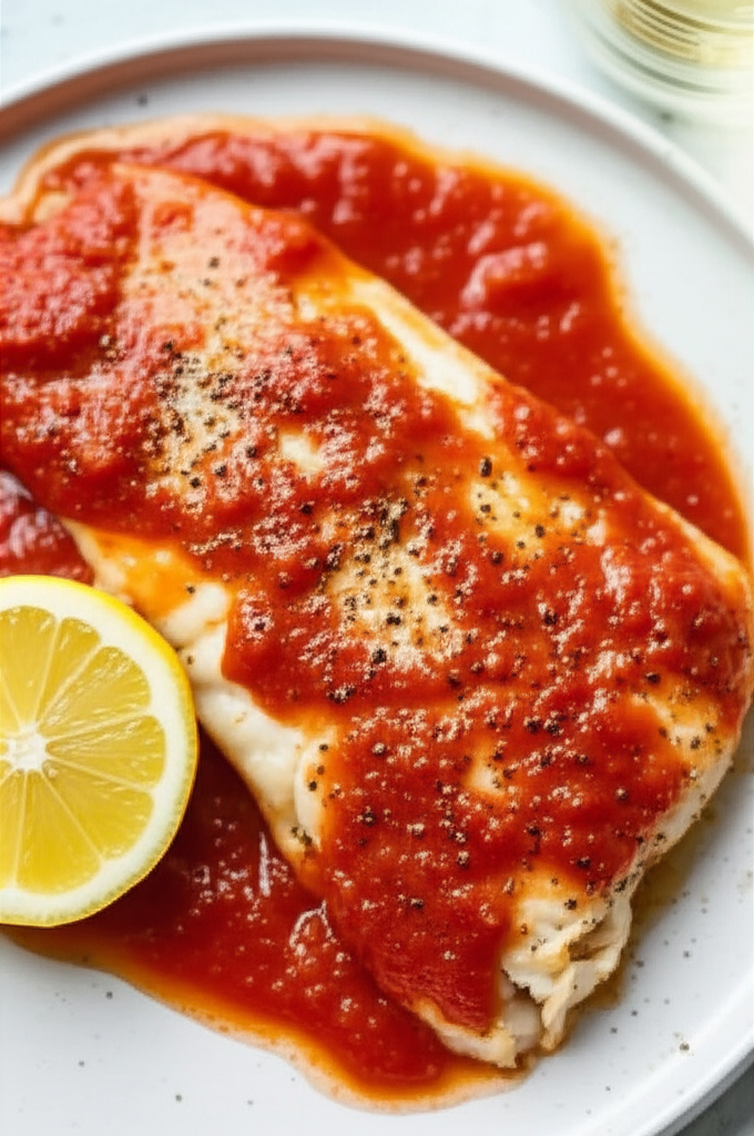 Baked Fish In Tomato Sauce image