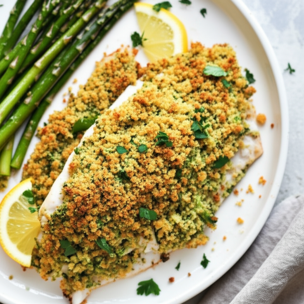 Baked Fish With Courgette Crumb Topping Recipe - Easy & Delicious ...