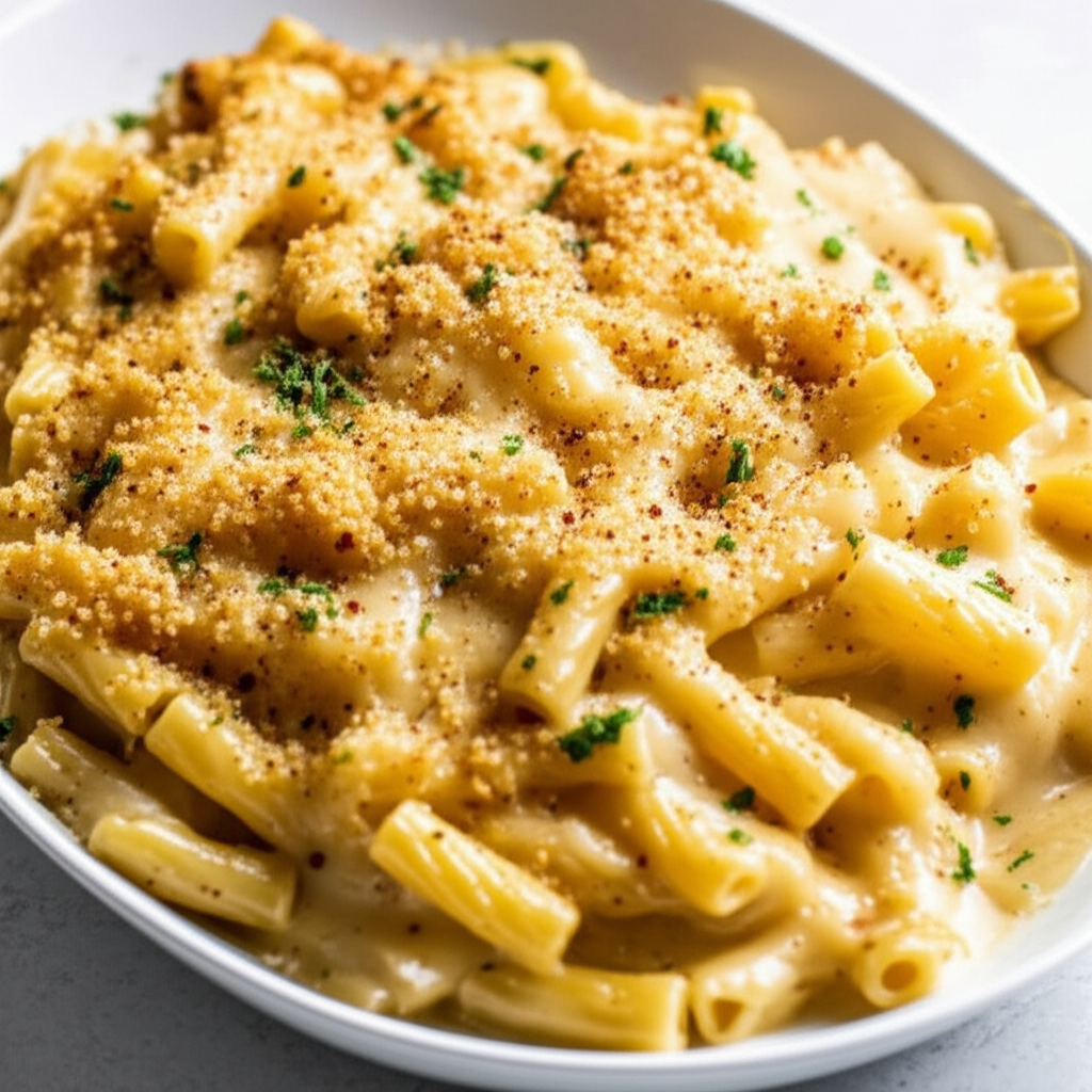4 Cheese Baked Macaroni Italian Style image