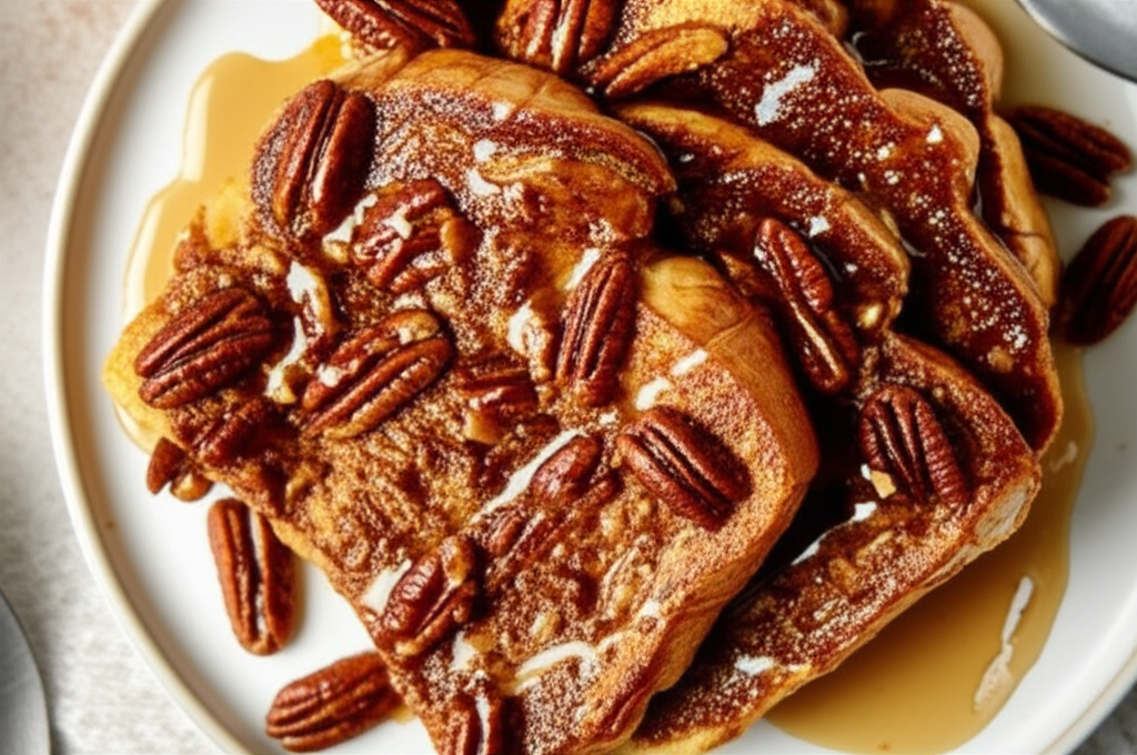 Baked French Toast With Pecans image