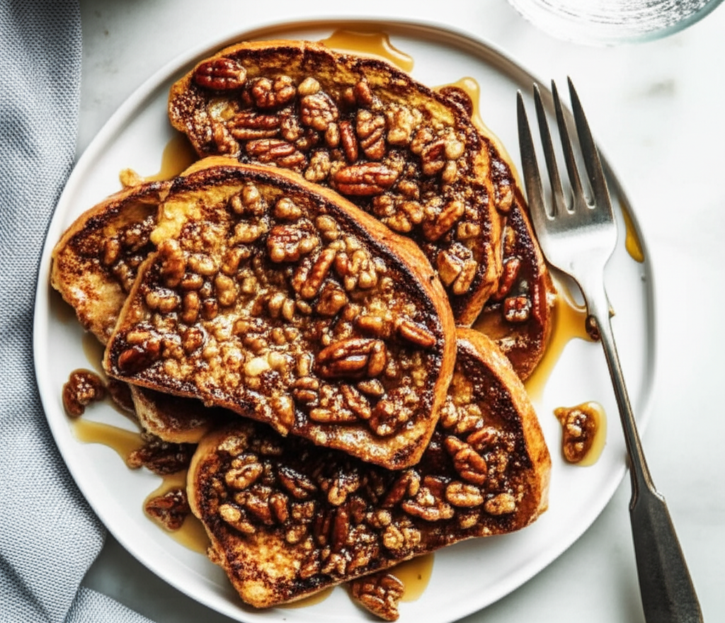 Baked French Toast With Praline Topping image