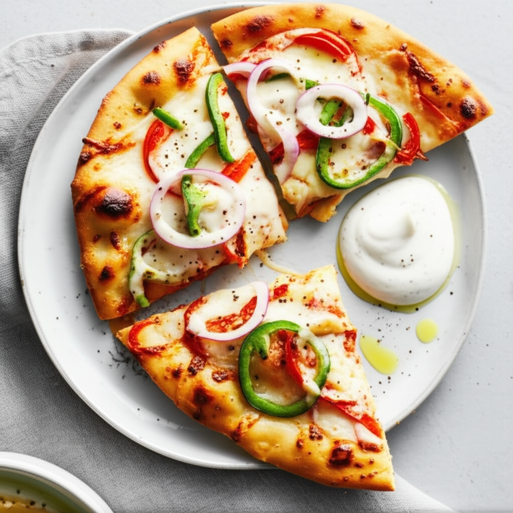 Naan Flatbread Pizza image