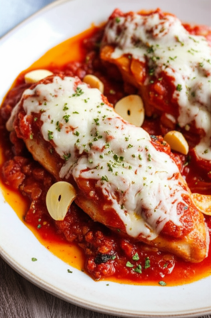 Baked Garlic Chicken Cacciatore image