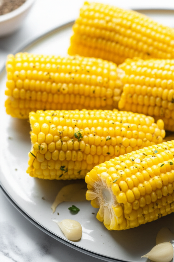 Baked Garlic Corn On The Cob image