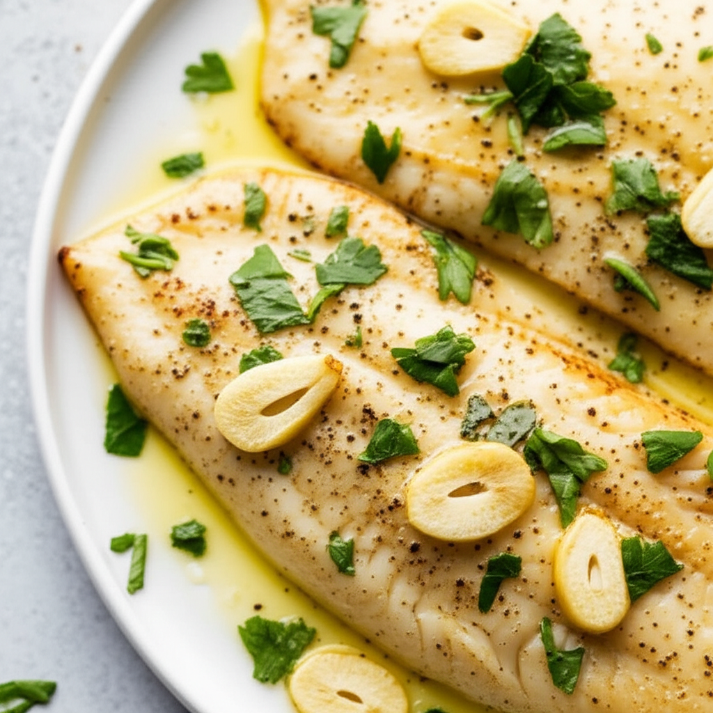 Baked Garlic Lemon Tilapia image