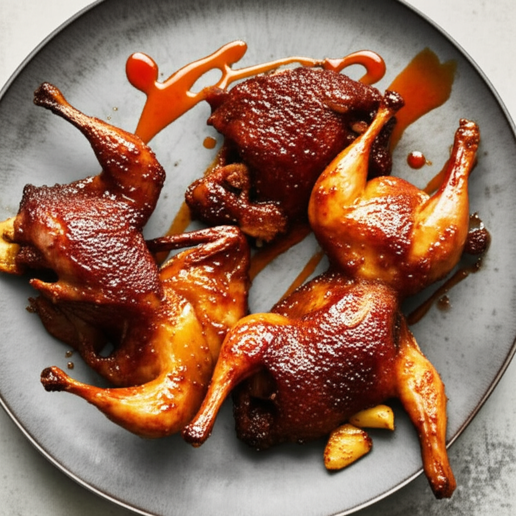 Baked Garlic Quail image