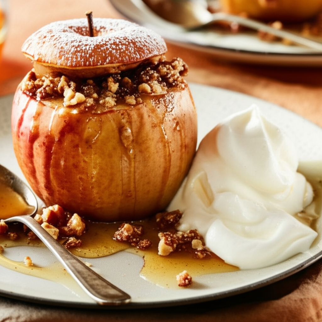 Baked German Gingerbread Apples image
