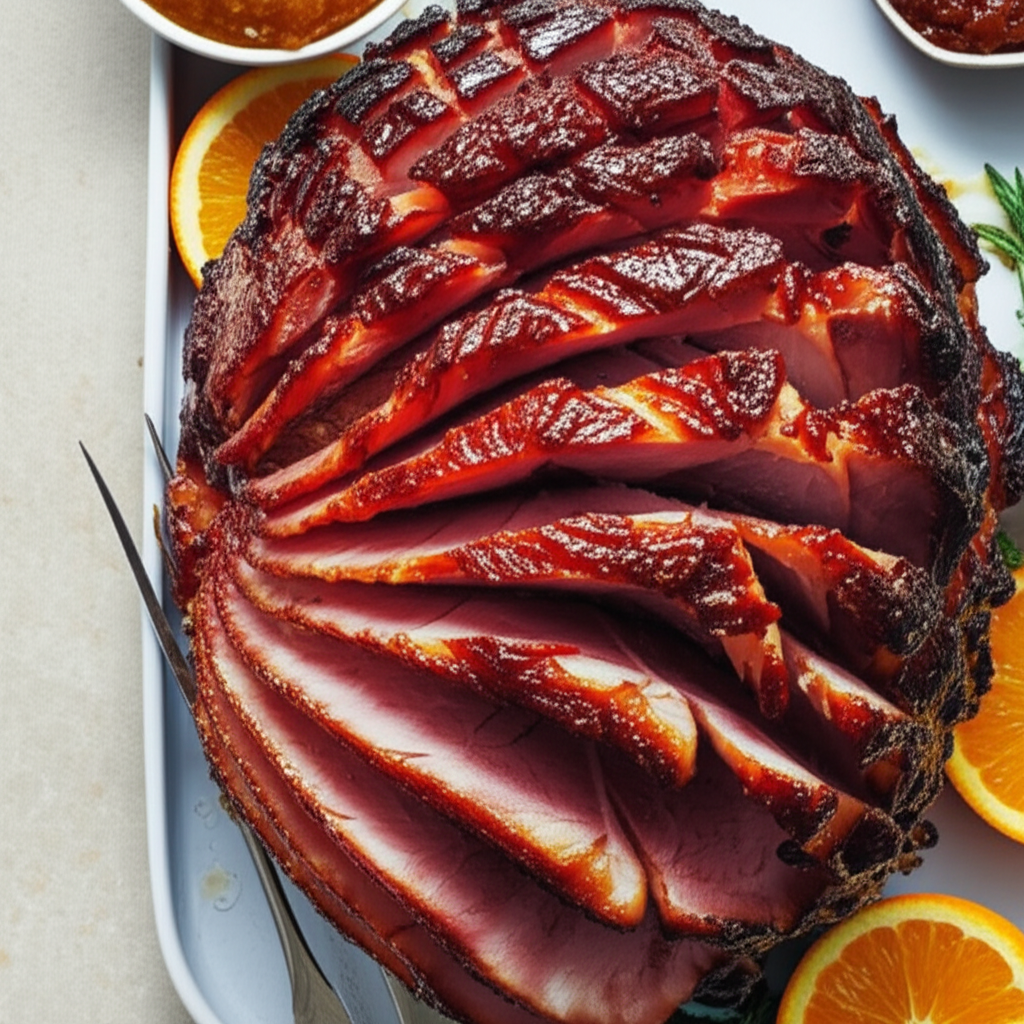 Baked Glazed Virginia Ham image