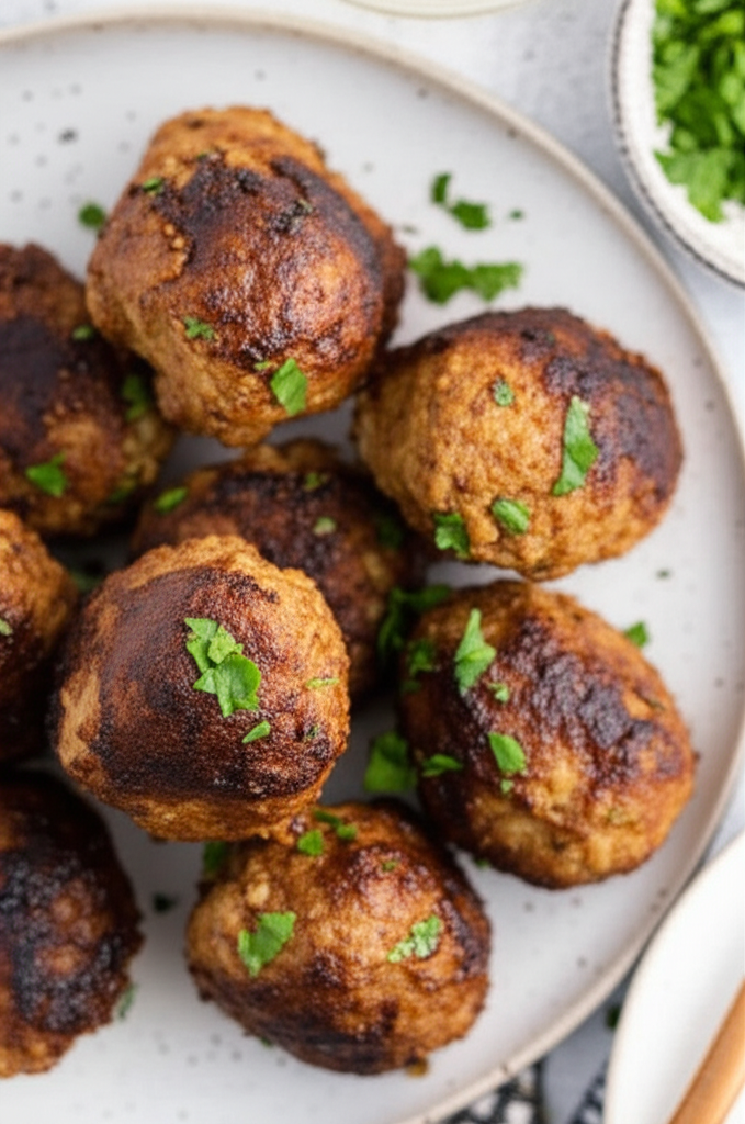 Baked Grecian Meatballs image
