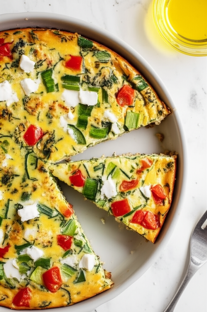 Baked Greek Style Omelette Gluten Free image