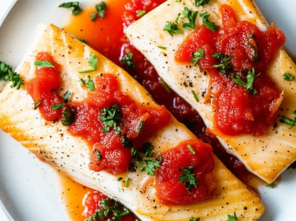 Baked Halibut Steaks image