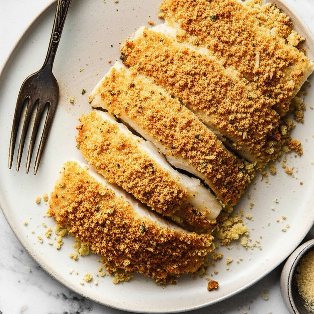 Baked Halibut With Parmesan image