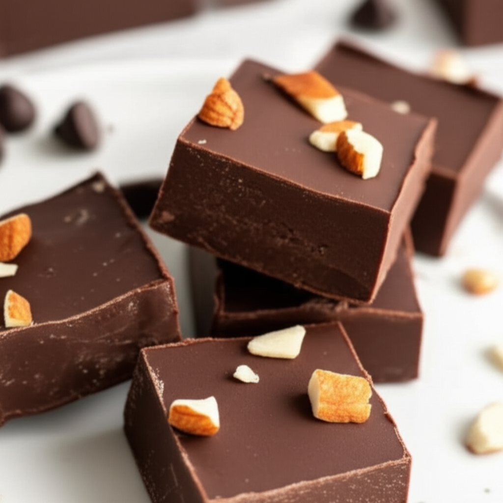 4 Ingredient Easy Chocolate Fudge image