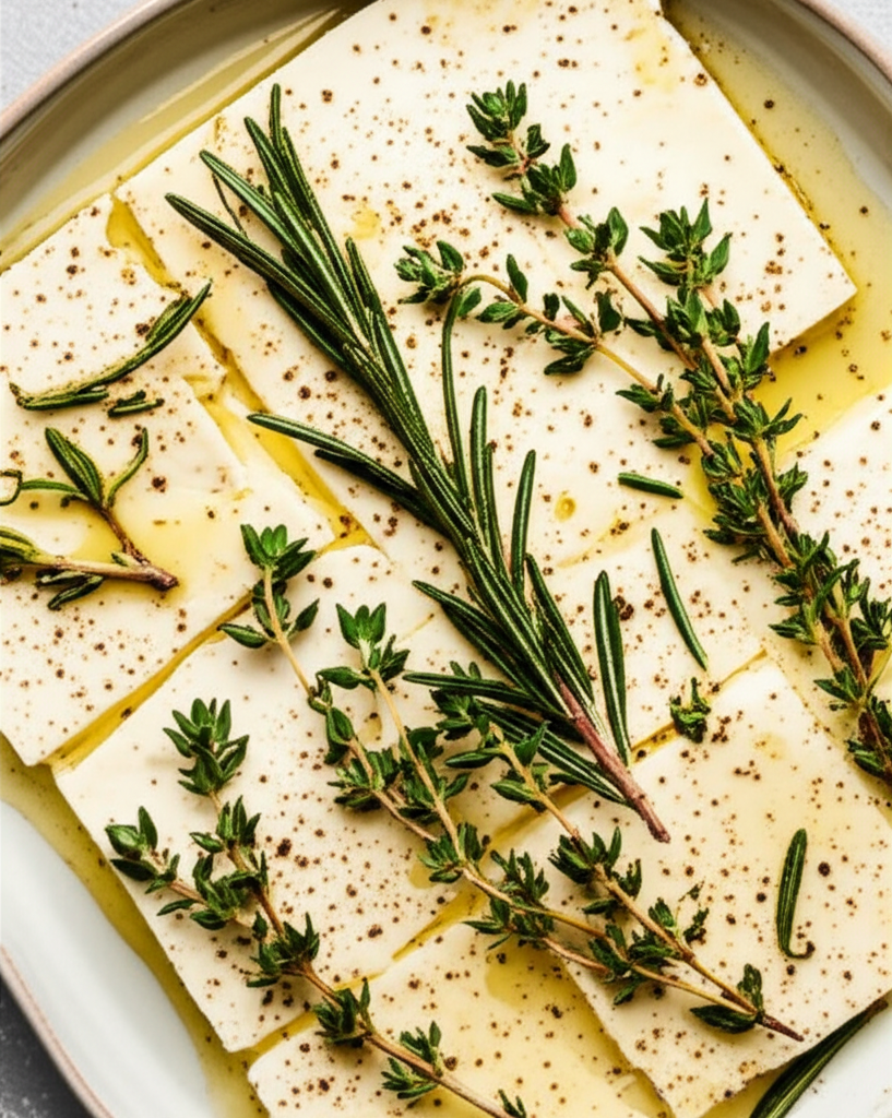 Baked Herb Feta Cheese image
