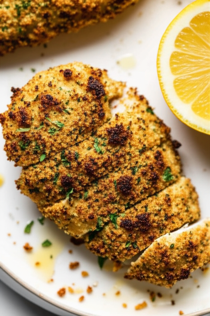 Baked Herb Crusted Chicken Breasts image