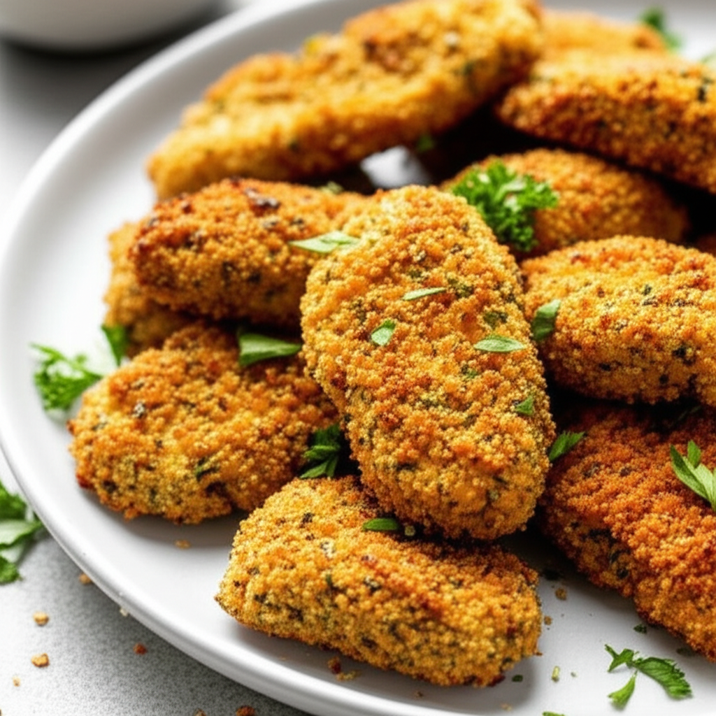 Baked Herbed Chicken Nuggets image