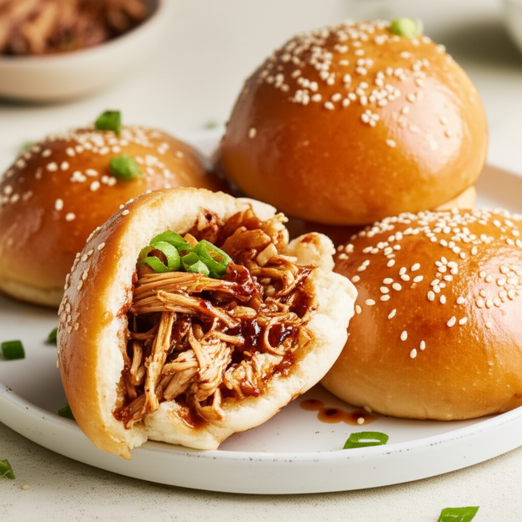 Baked Hoisin Chicken Buns image