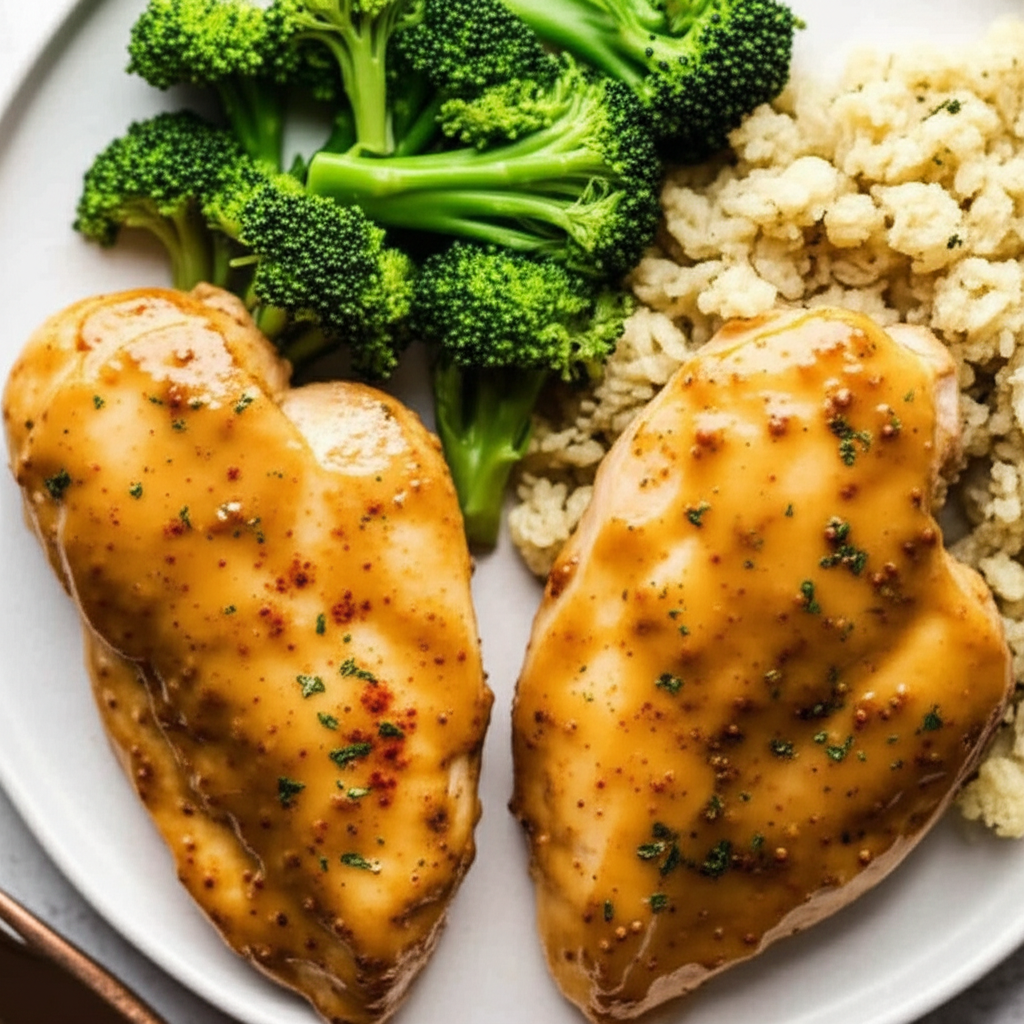 Baked Honey Dijon Mustard Chicken image