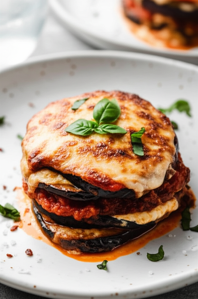 Baked Individual Eggplant Parmesan image
