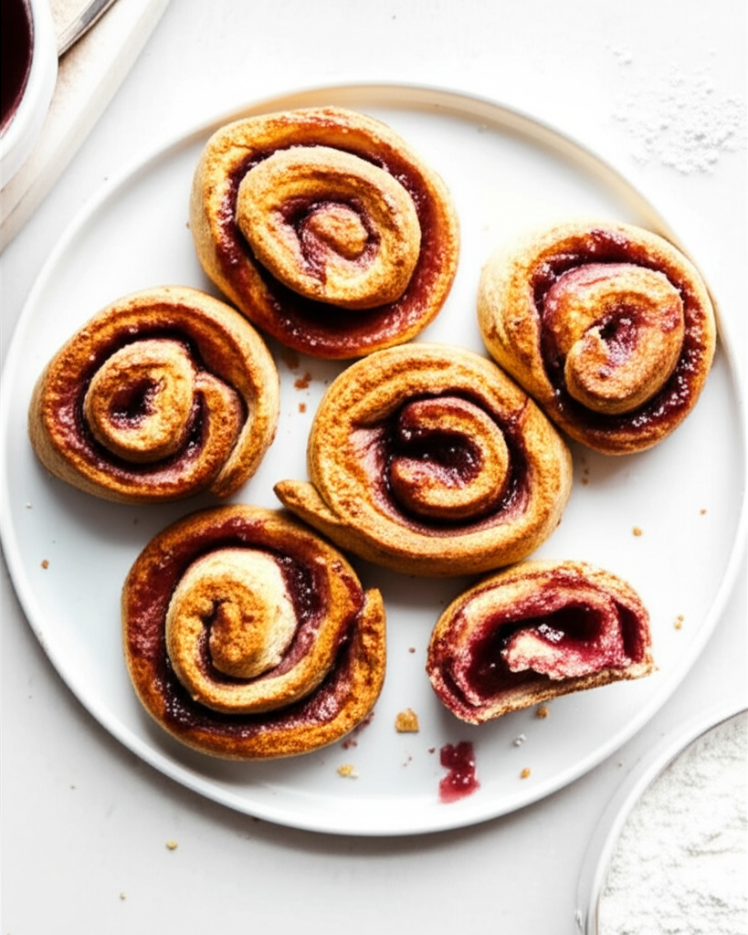 Baked Jam Rolls image