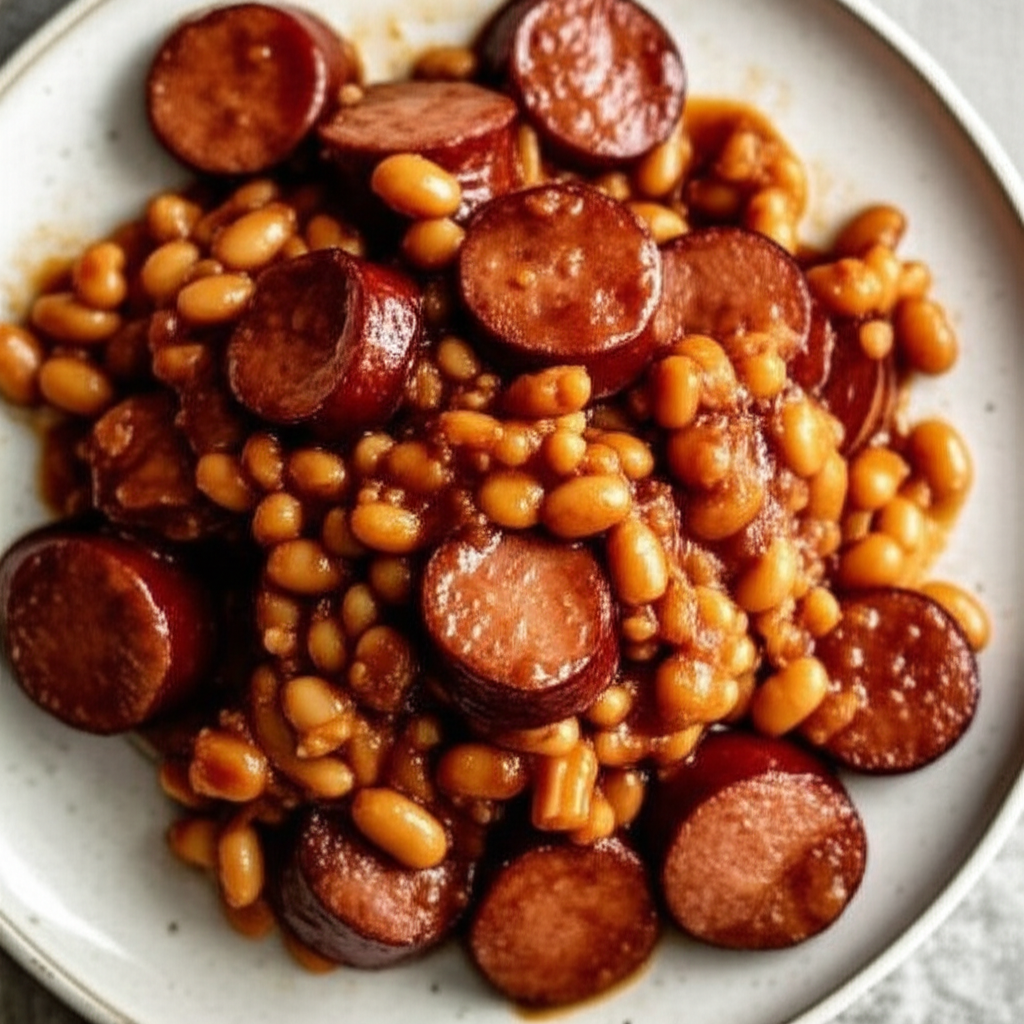 Baked Kielbasa Beans image
