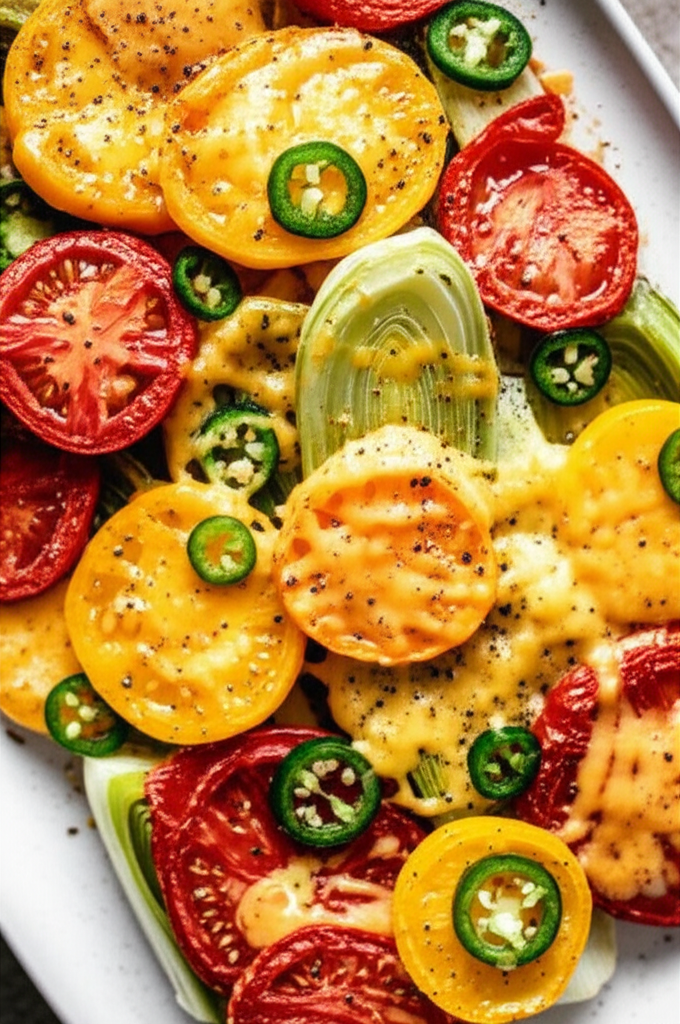 Baked Leek And Tomato image