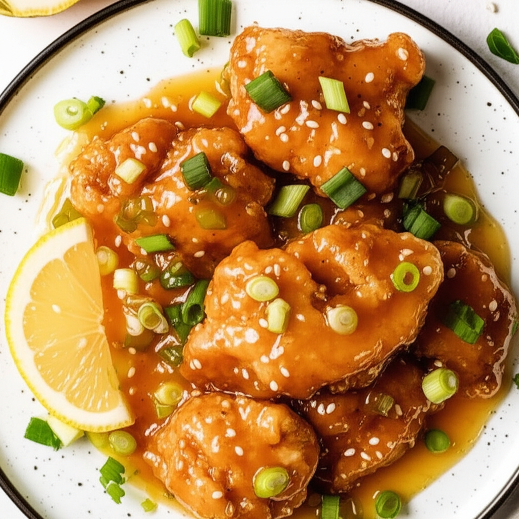 Baked Lemon Chicken With Chinese Lemon Sauce image