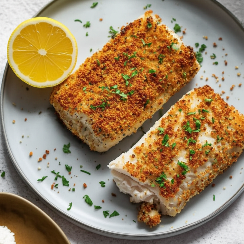 Baked Lemon Haddock image