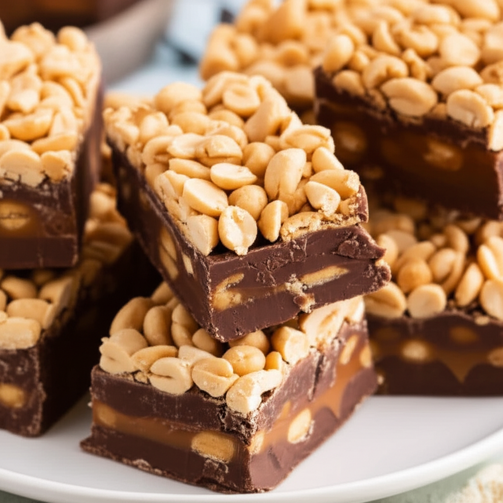 4 Layer Mock Snicker Candy Bars image