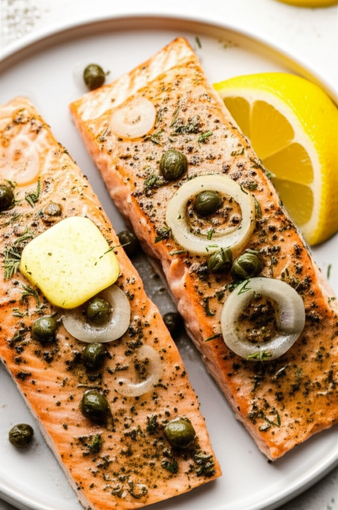 Baked Lemon Pepper Salmon image