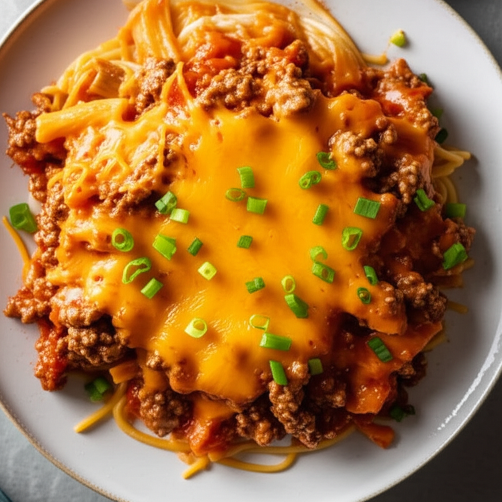 Baked Linguine With Meat Sauce image