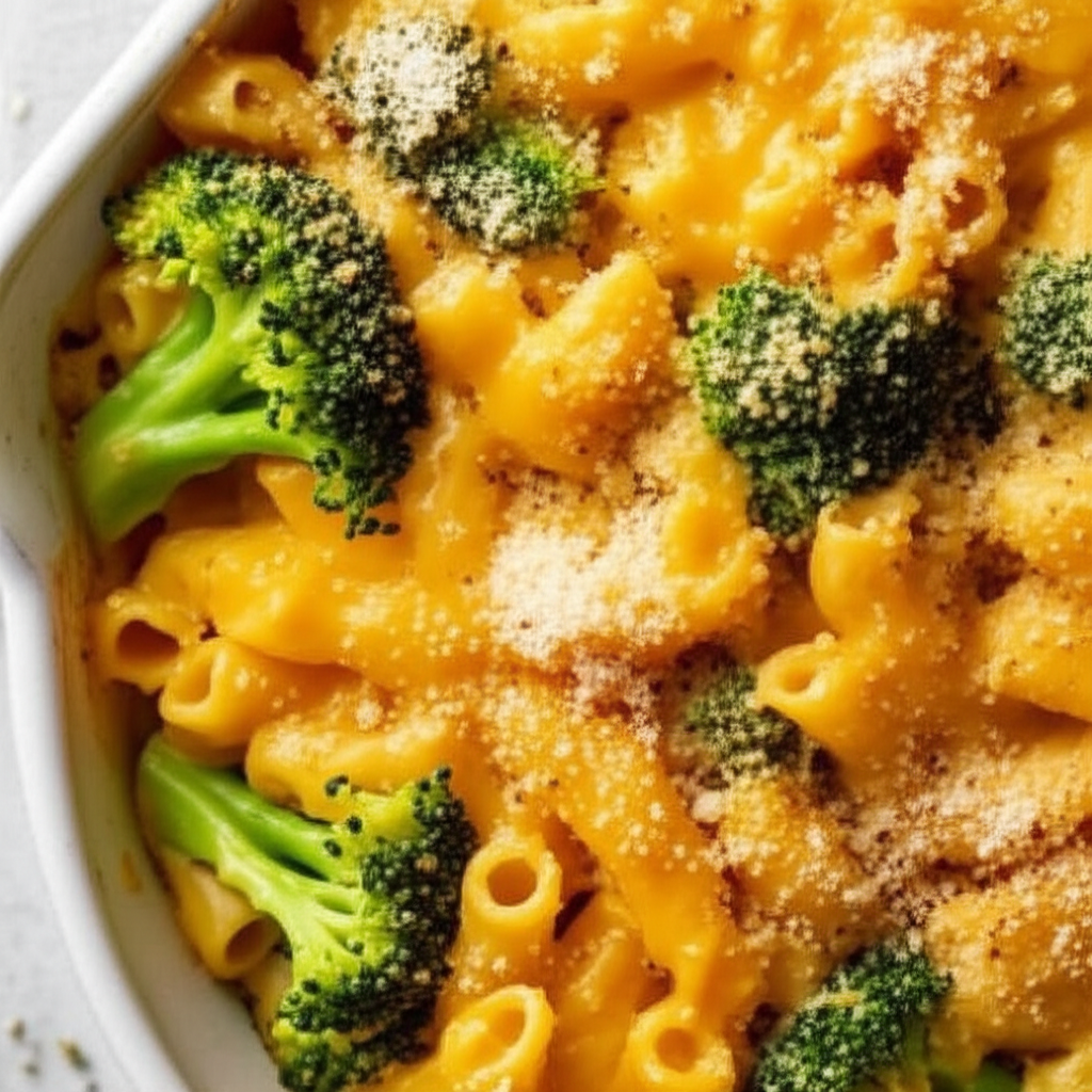 Baked Macaroni And Cheese W Broccoli image