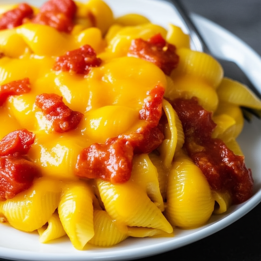 Baked Macaroni And Cheese With Stewed Tomatoes image
