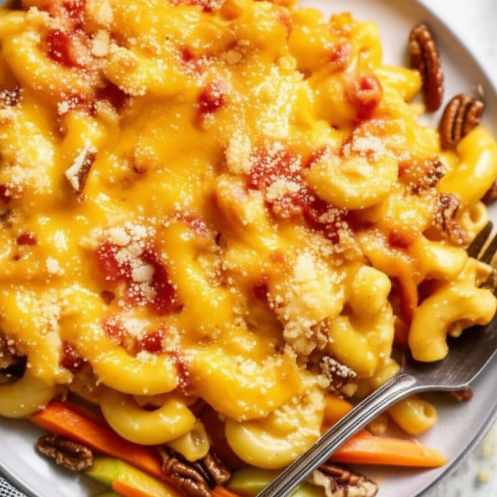 Baked Macaroni And Cheese With Tomatoes image