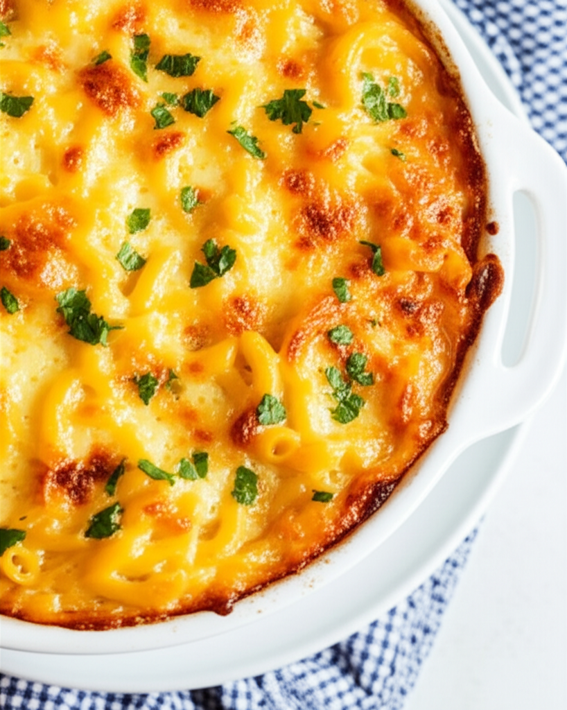 Baked Macaroni Pie With Cottage Cheese image