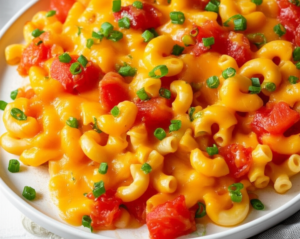 Baked Macaroni With Cheese And Tomatoes image