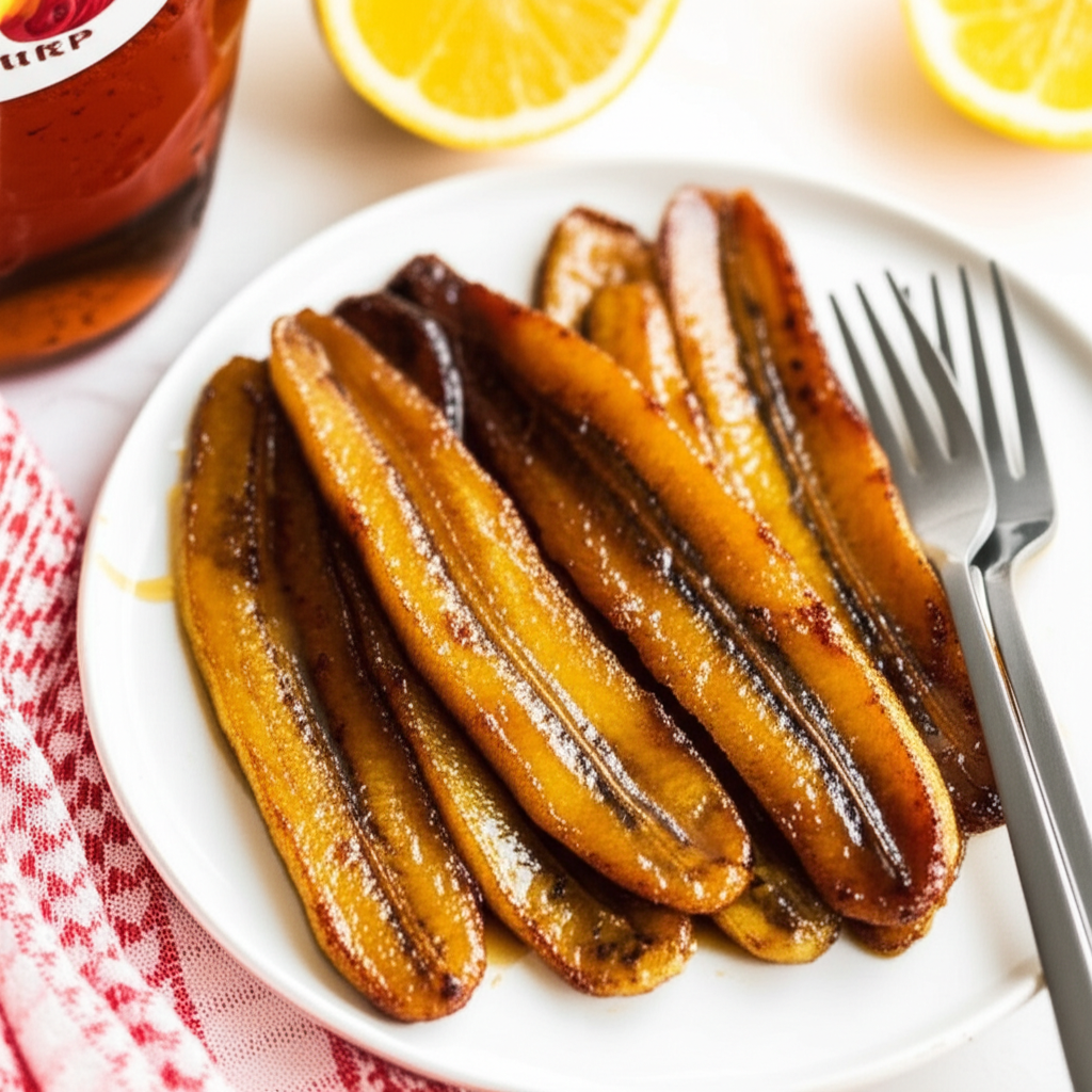 Baked Maple Bananas image