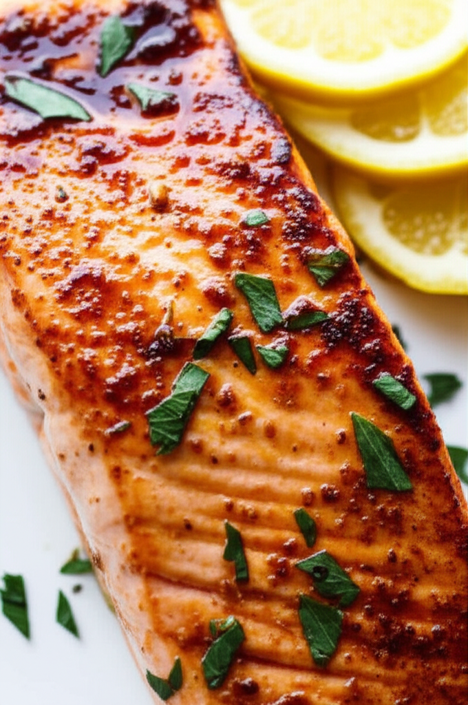 Baked Marinated Salmon image