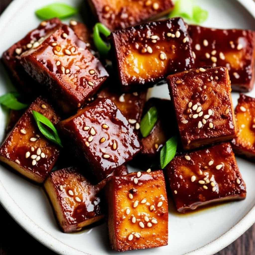 Baked Marinated Tofu image