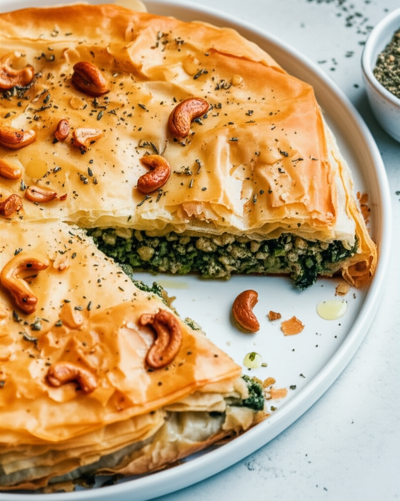 Nutty Chicken Spanakopita image