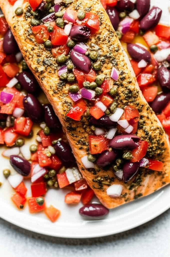 Baked Mediterranean Salmon image