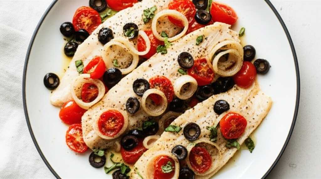 Baked Mediterranean Tilapia image