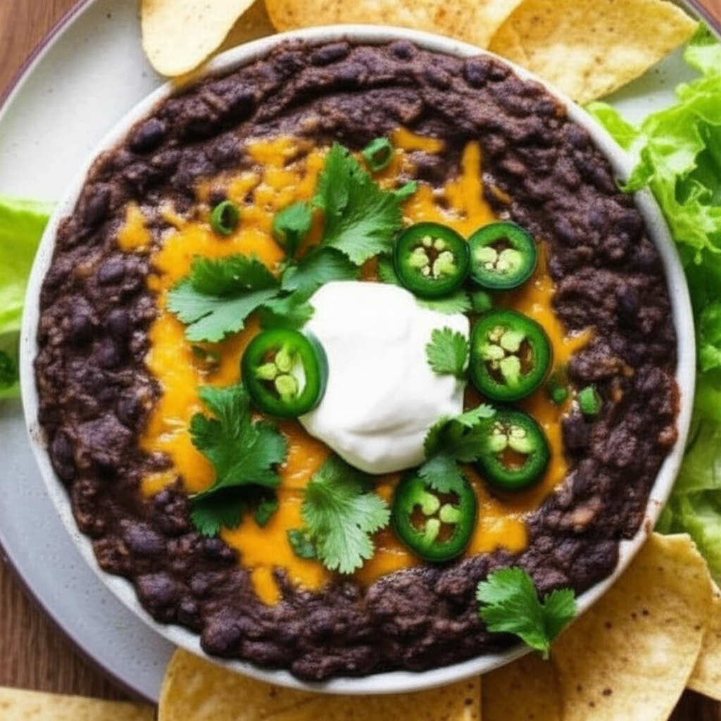 Baked Mexican Black Bean Dip image