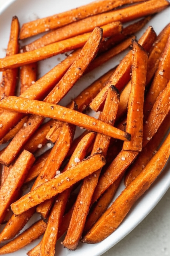 Baked Parmesan And Garlic Sweet Potato Fries image