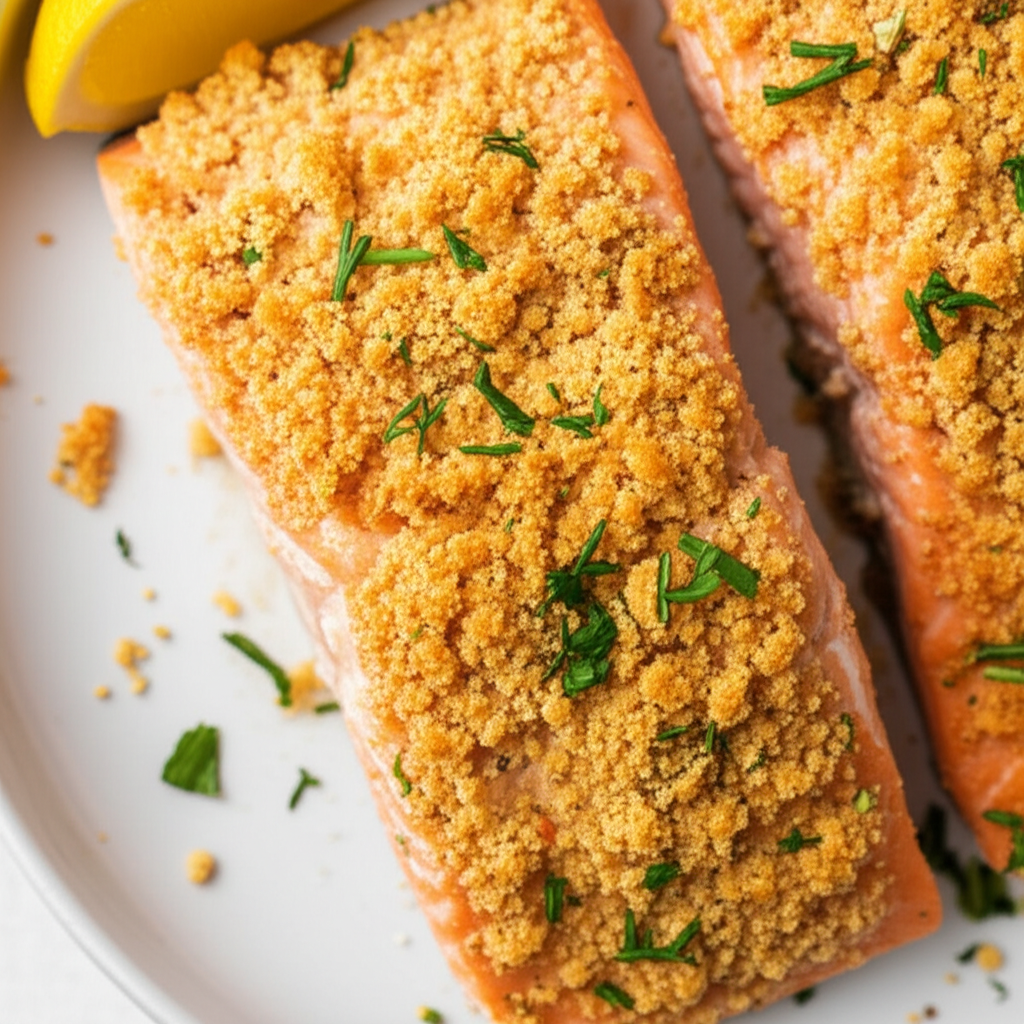 Baked Parmesan Crusted Salmon image