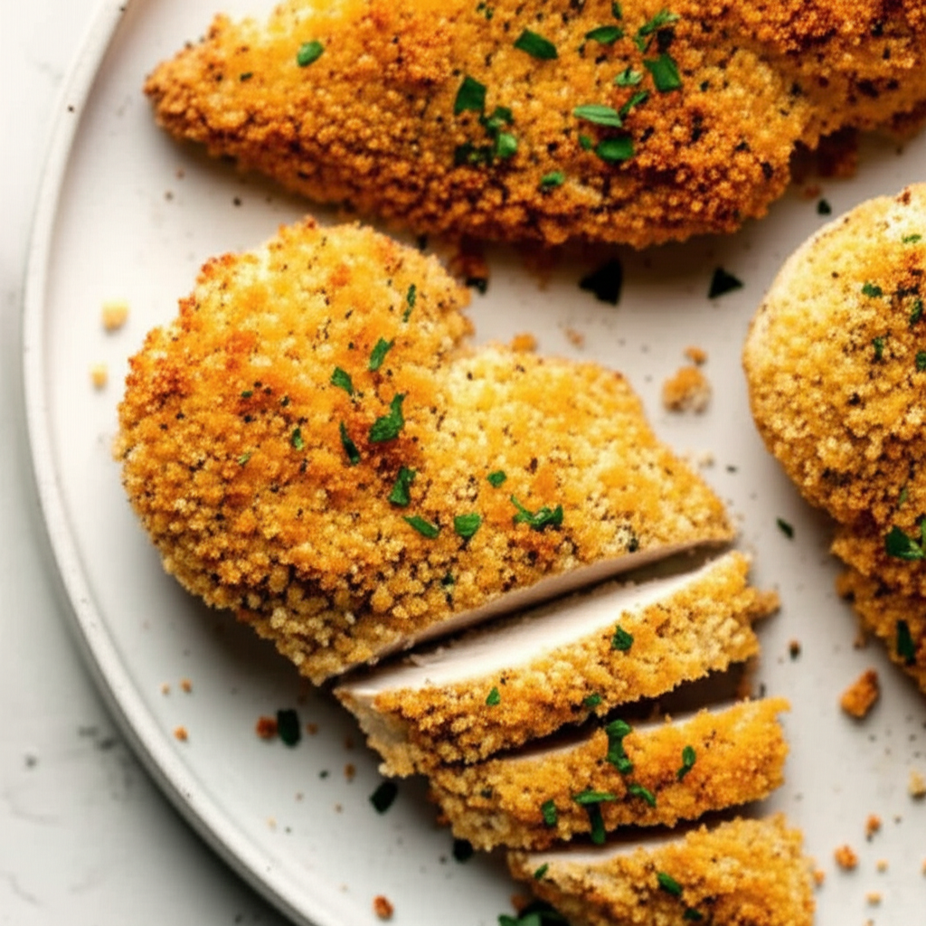 Baked Parmesan Dijon Chicken Breasts image